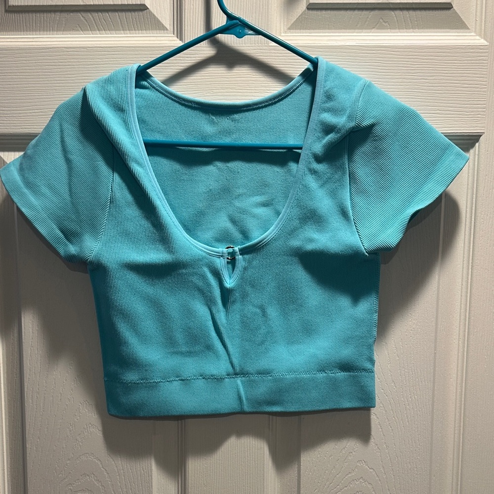 Aerie Turquoise Crop Top